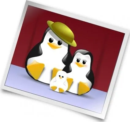 Prediseñadas Foto De Familia De Pingüinos Felices-Vector Clip Art ...