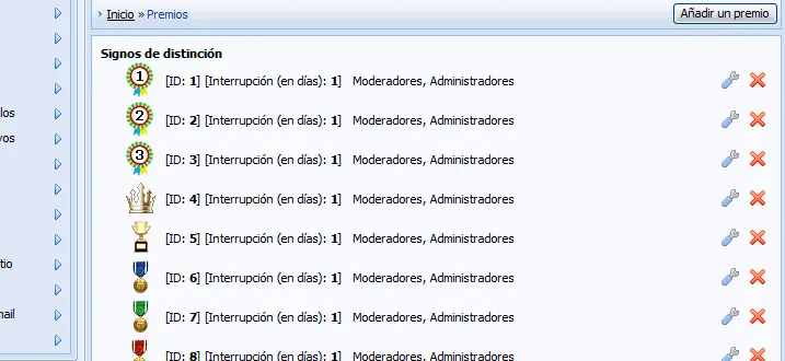 Premios (instrucción de referencia y descripción) - Foro uCoz