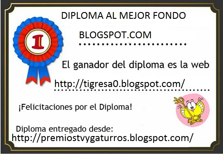 Diploma de primer lugar - Imagui