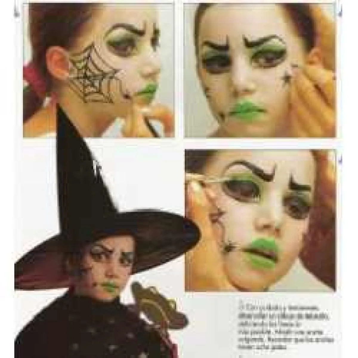 Preparación para Halloween | Halloween face, Witch makeup, Carnival face  paint