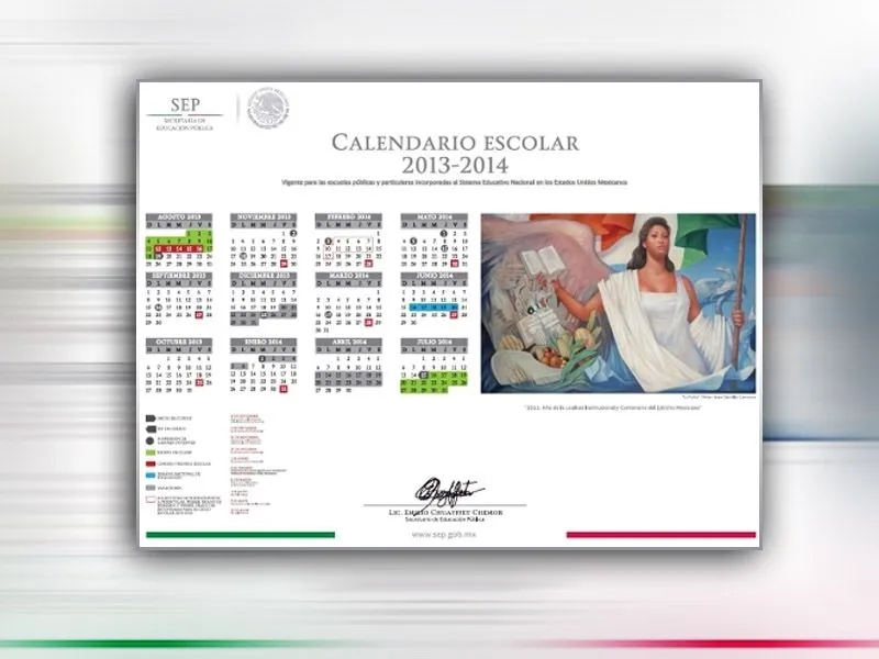 PRESENTA SEP CALENDARIO ESCOLAR 2013-2014 | Campeche.com.mx