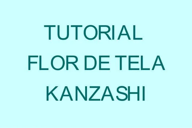 Presentacion flor kanzashi