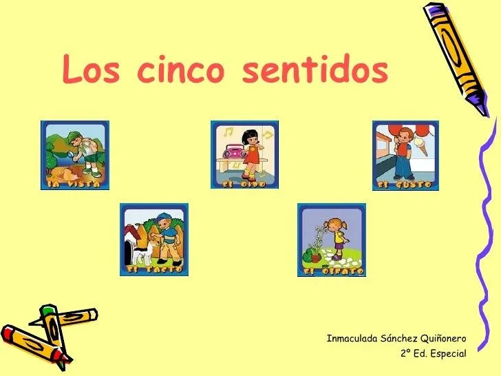 Presentación power point "Los 5 sentidos"