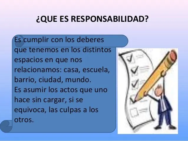 Presentacion la responsabilidad