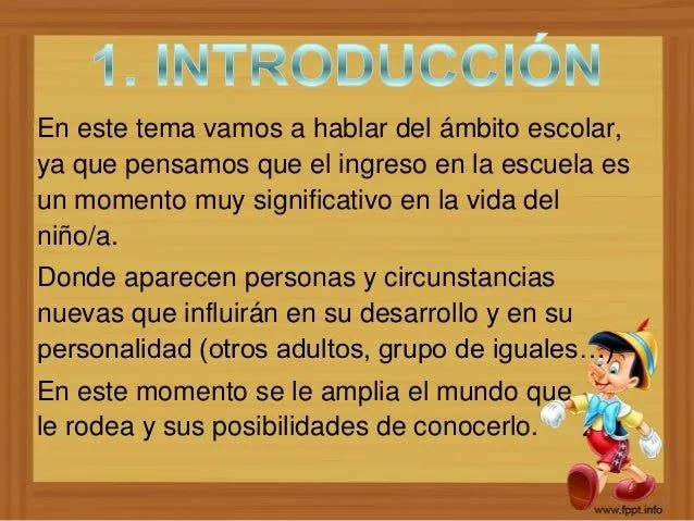 Presentación Tema 3: El ámbito escolar