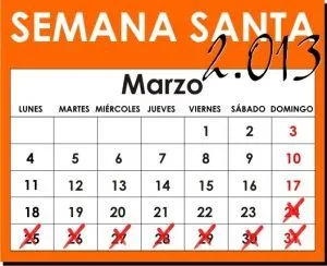 ... presente, les ofrecemos el cronograma de la Semana Santa 2013