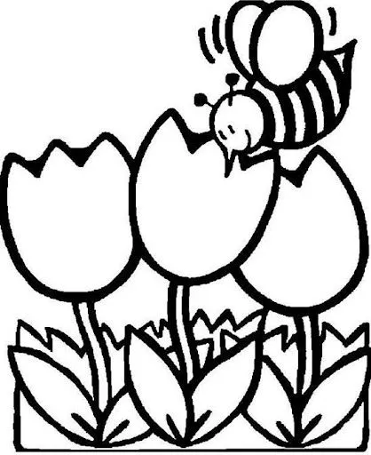 Dibujos para colorear primavera para imprimir - Imagui