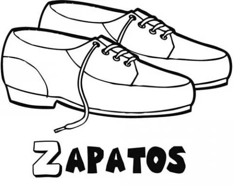 Zapato animado para colorear - Imagui