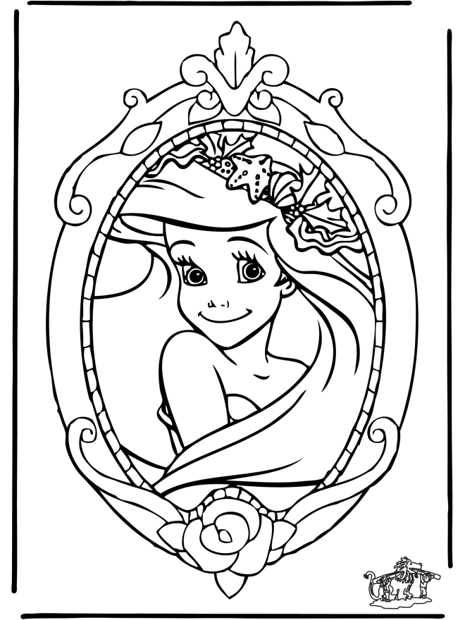 Princesa Disney Ariel para Colorir - Lindas Imagens da Disney