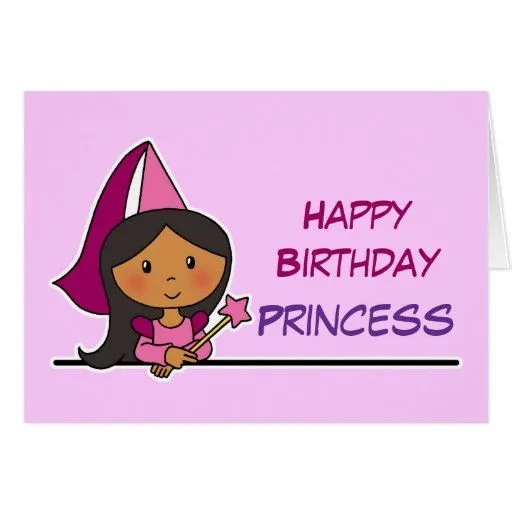 Princesa del feliz cumpleaños tarjetas de Zazzle.