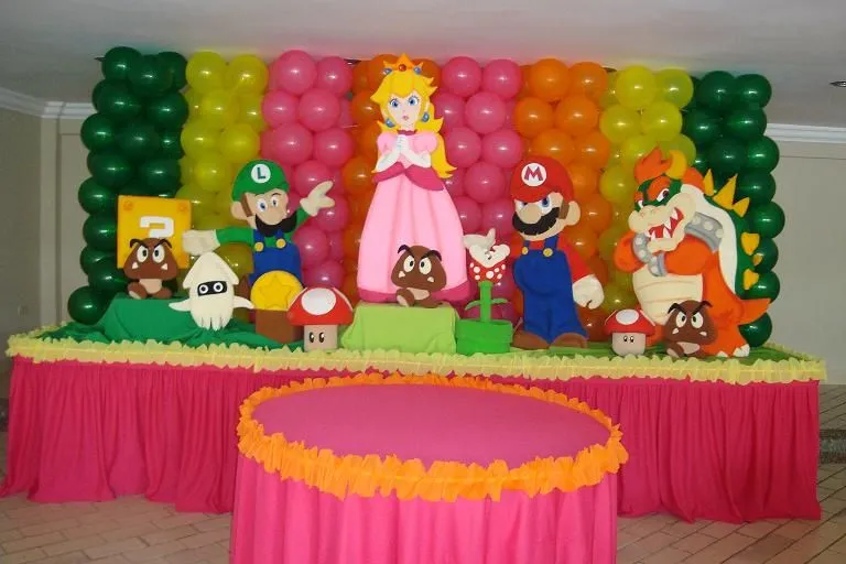  ... fiestas infantiles » decoracion-de-la-princesa-de-mario-bross