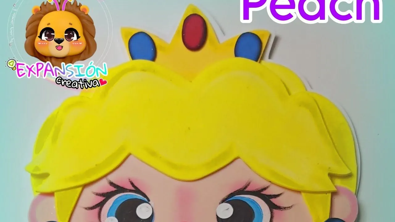 PRINCESA PEACH APLIQUE EN FOAMY #mariobros - YouTube