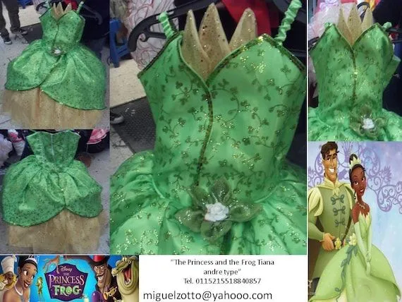 La princesa y el sapo disfraz de Tiana por miguelzottoyahoocom