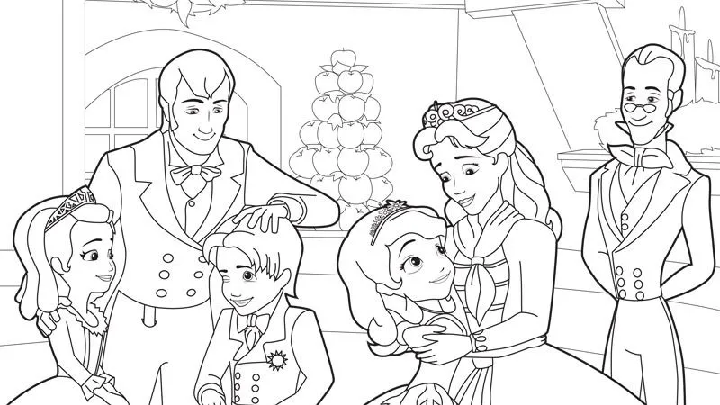 Princesa Sofia da Disney desenhos para imprimir colorir e pintar ...