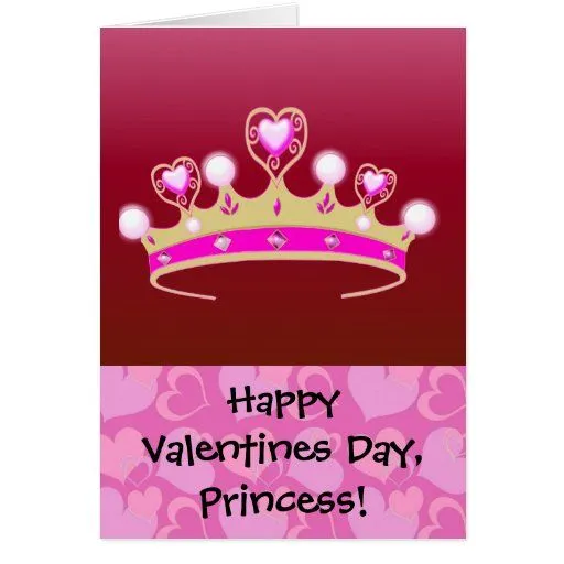 Princesa de la tarjeta del día de San Valentín de Zazzle.