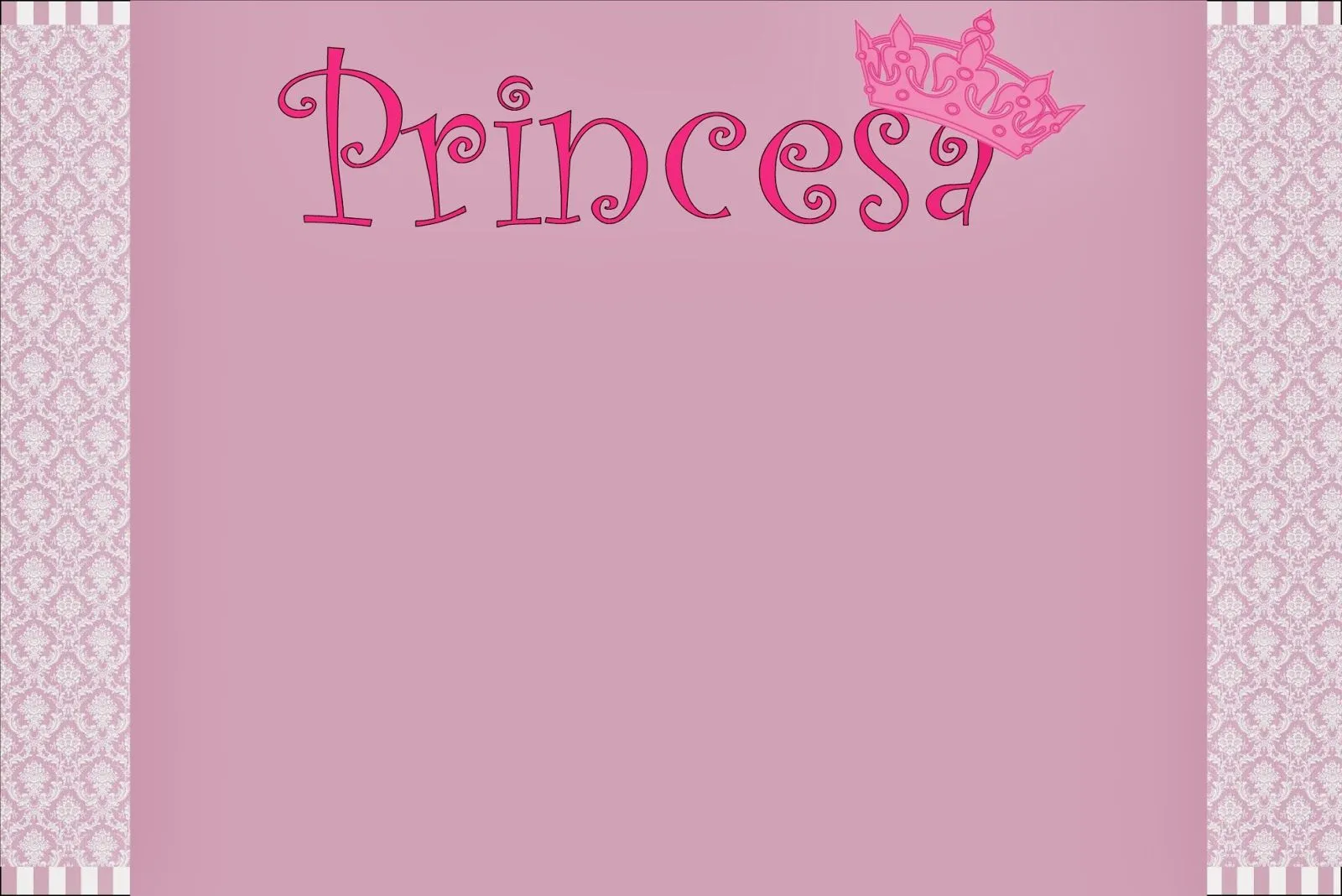 Princesa: Tarjetas, Imágenes e Invitaciones para Imprimir Gratis ...