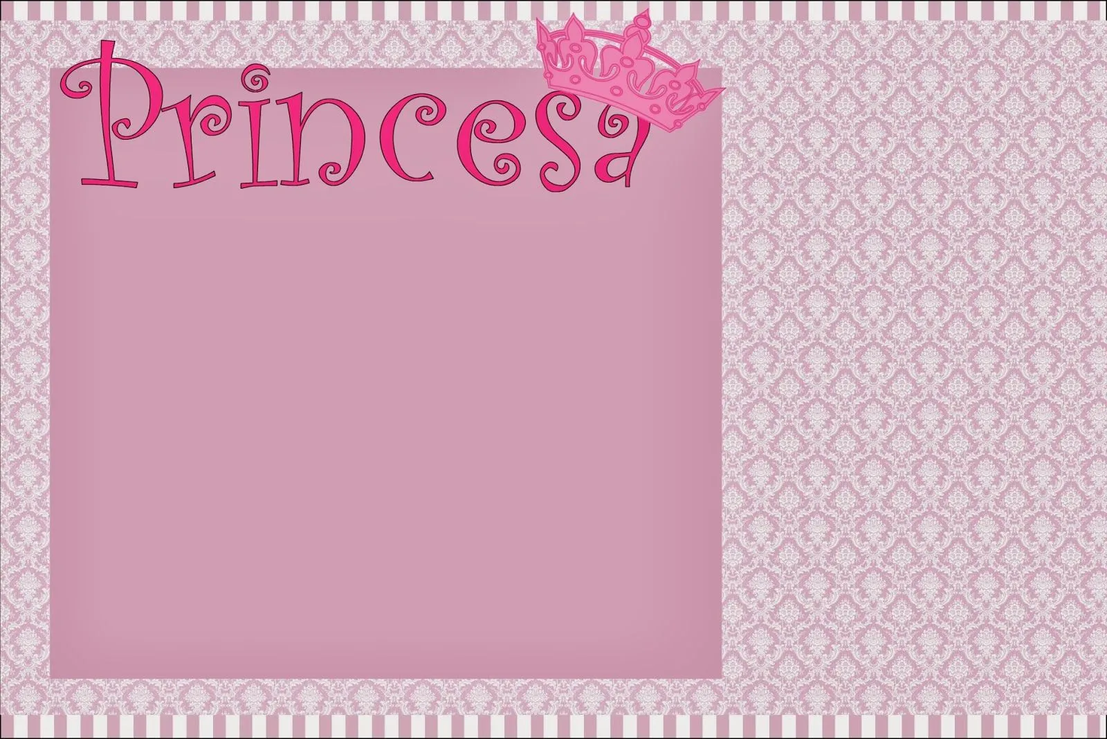 Princesa: Tarjetas, Imágenes e Invitaciones para Imprimir Gratis ...