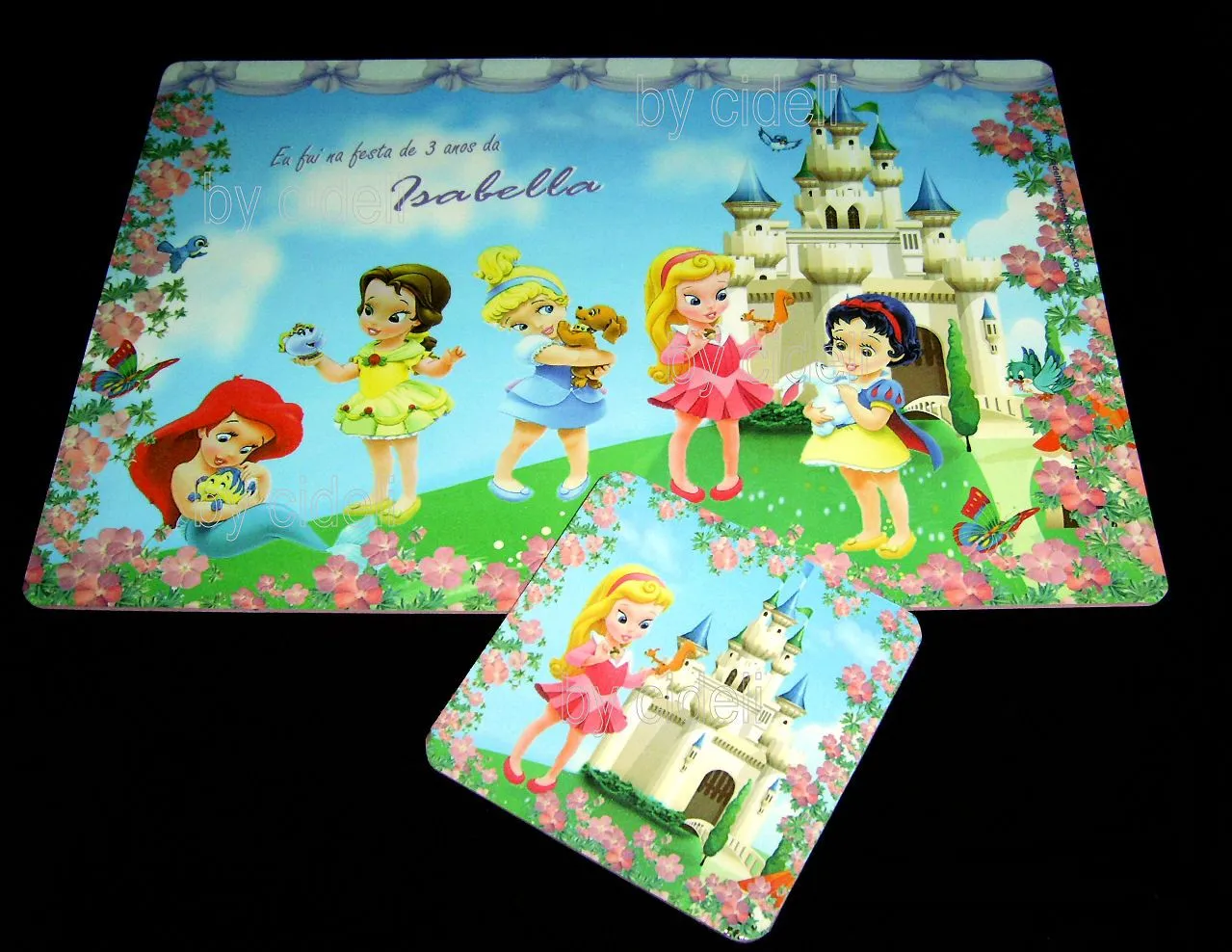 Princesas Baby Disney - Lembrancinha / Brinde - Jogo americano 20x29 ...