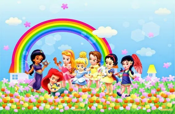 Princesas Disney Bebés: Invitaciones o Marcos de Fotos para ...