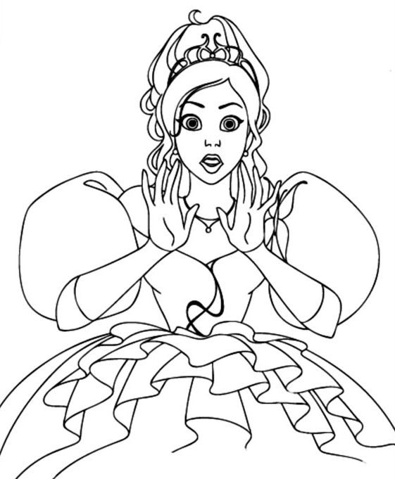 Princesas Disney: Dibujos para colorear de "