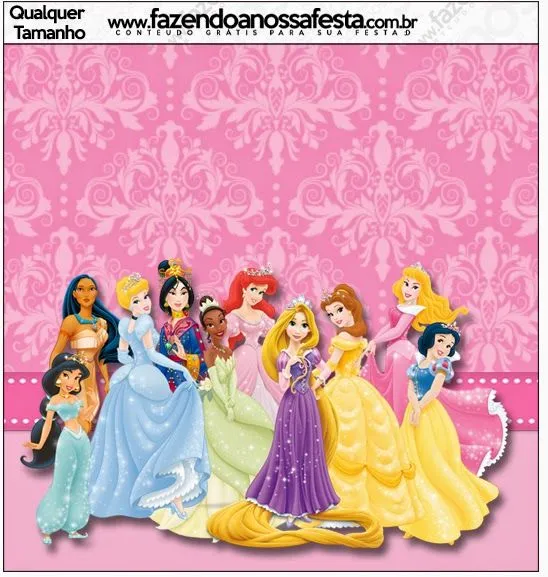 Princesas Disney: Etiquetas para Candy Bar para Imprimir Gratis ...