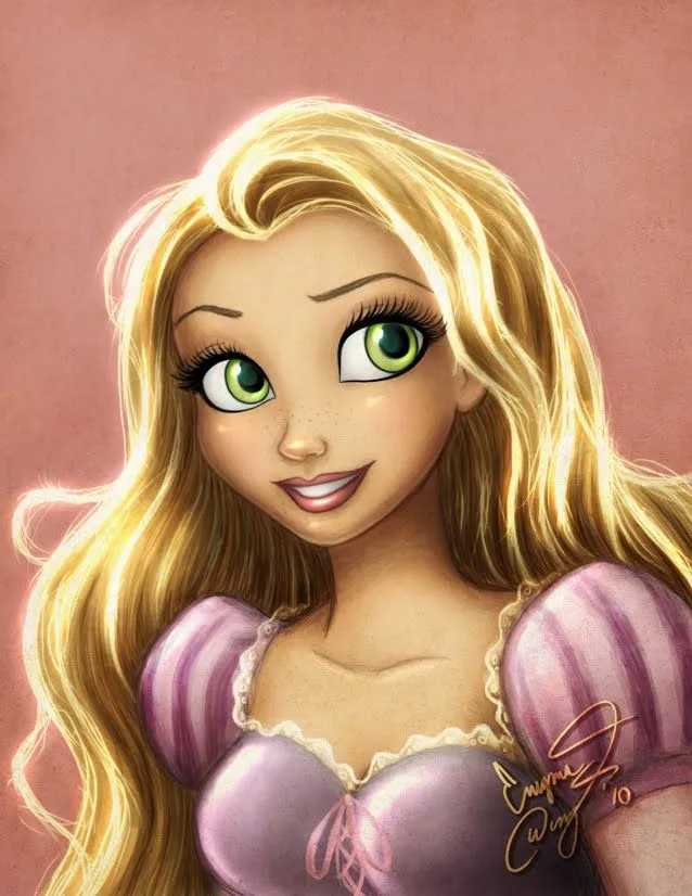 Princesas Disney: Fanarts de la Princesa Rapunzel por Enigmawing