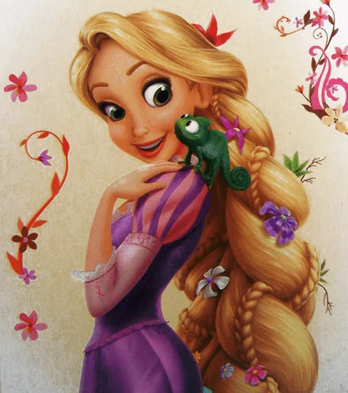 Princesas Disney: Dos imágenes de la princesa Rapunzel