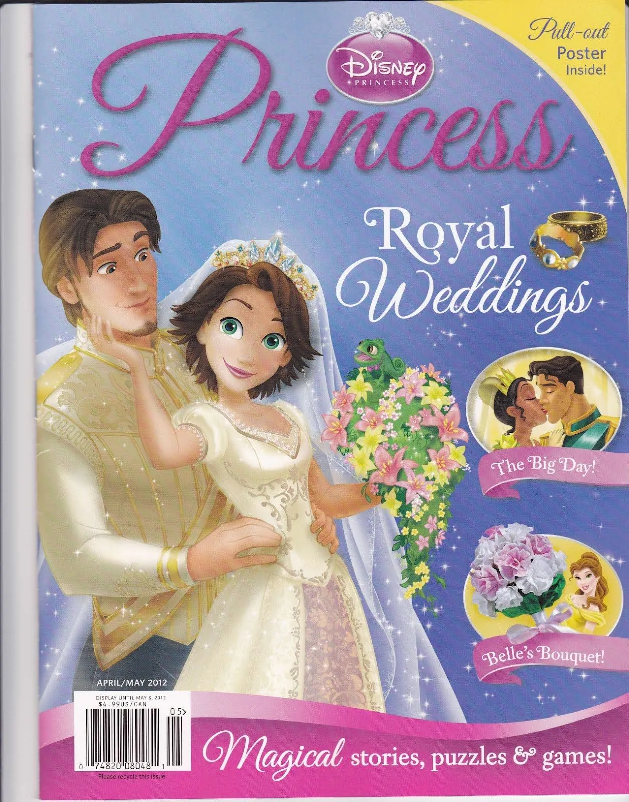 Princesas Disney: Rapunzel y Flynn en portada de Royal Weddings