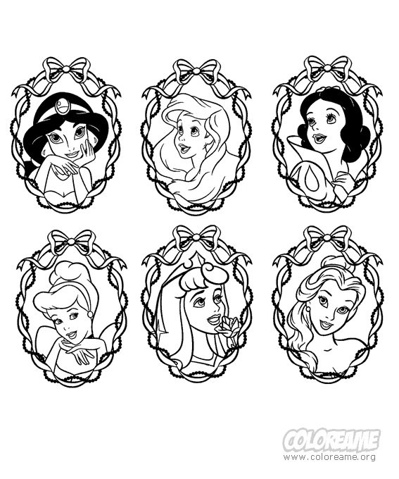 Baú da Web: Princesas para pintar