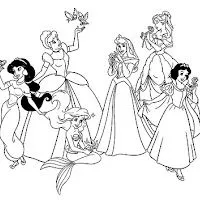 PRINCESAS PARA PINTAR E IMPRIMIR