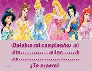 Lo mejor de las Princesas: Tarjetas de cumple con Las Princesas -2-