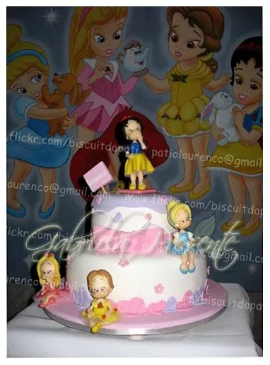 princess cake bolo princesas bolo decorado das princesas com topos de ...