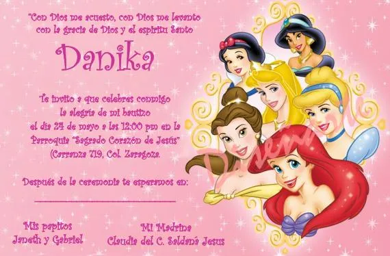 PRINCESS 2 | Diseñarte Invitaciones