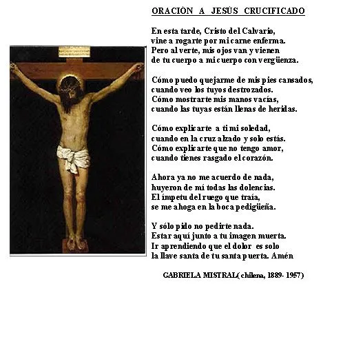 Principal: Oración a Jesús Crucificado