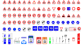 Señales de seguridad vial para colorear - Imagui