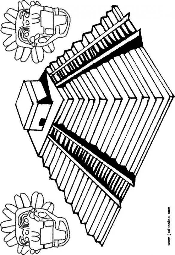 Dibujos de chichen itza para colorear - Imagui