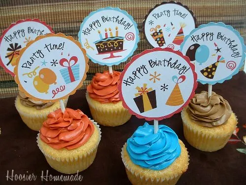 Printable Cupcake Toppers - FREE