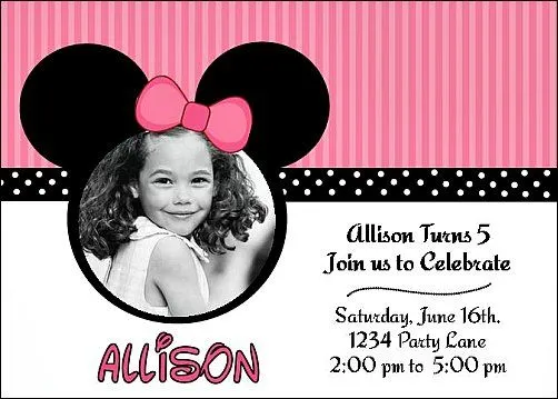 Printable Mickey Mouse Invitations ~ Personalized for your Childs ...