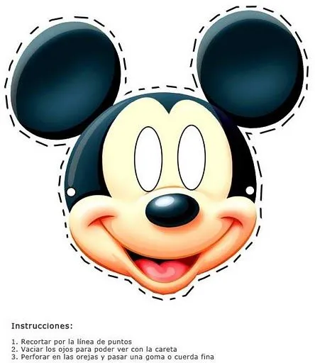 Printable mickey mouse mask-Images and pictures to print