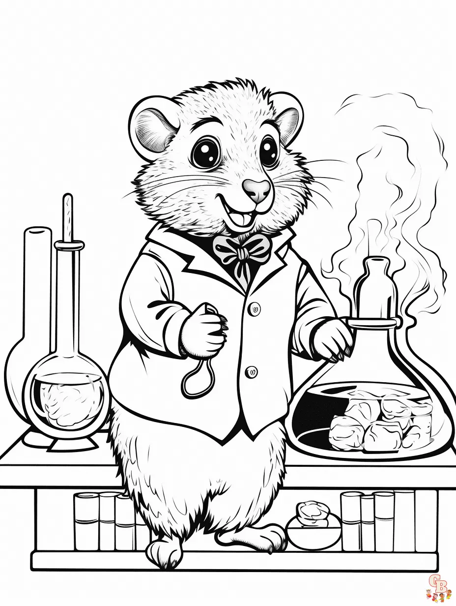 Printable Mole Day Coloring Pages Free For Kids And Adults