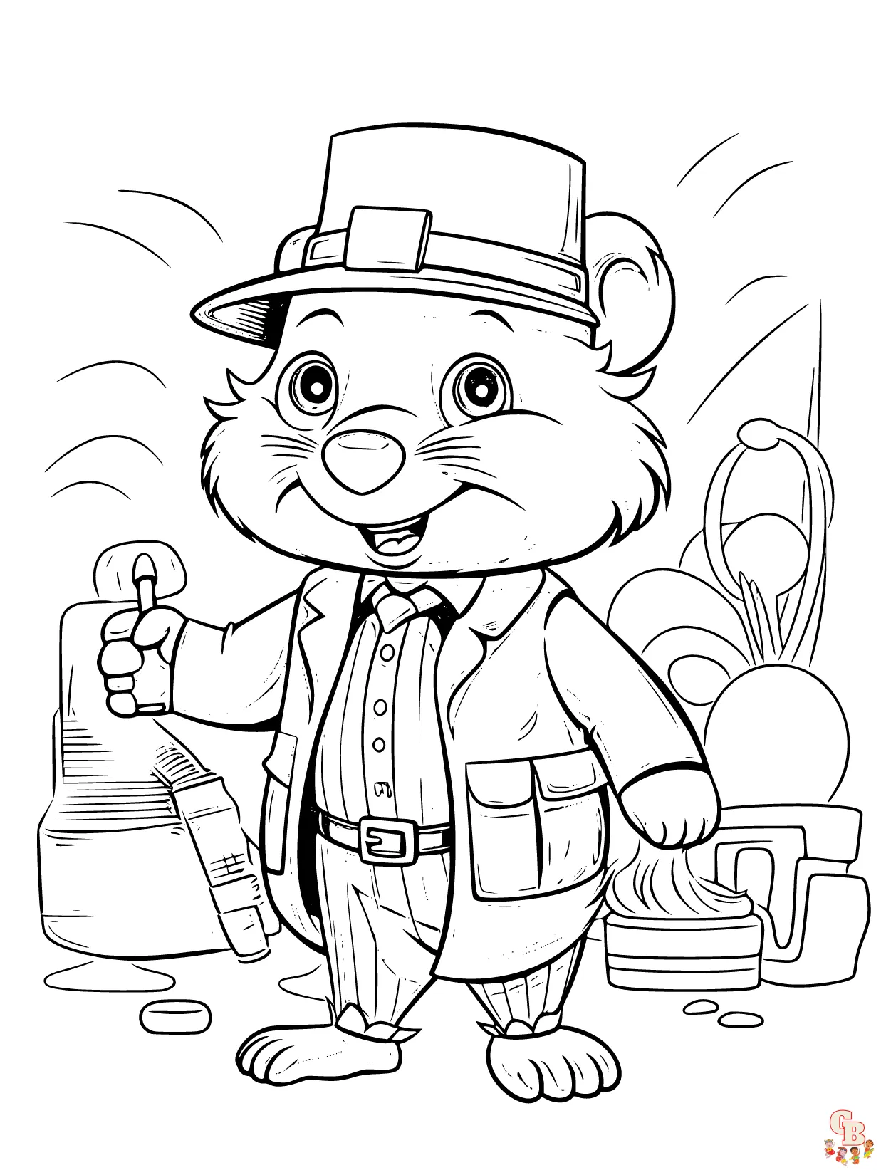 Printable Mole Day Coloring Pages Free For Kids And Adults