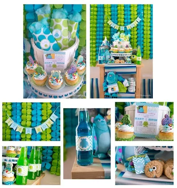 Printable Monsters Inc. Inspired Baby Shower PARTY by PuzzlePrints