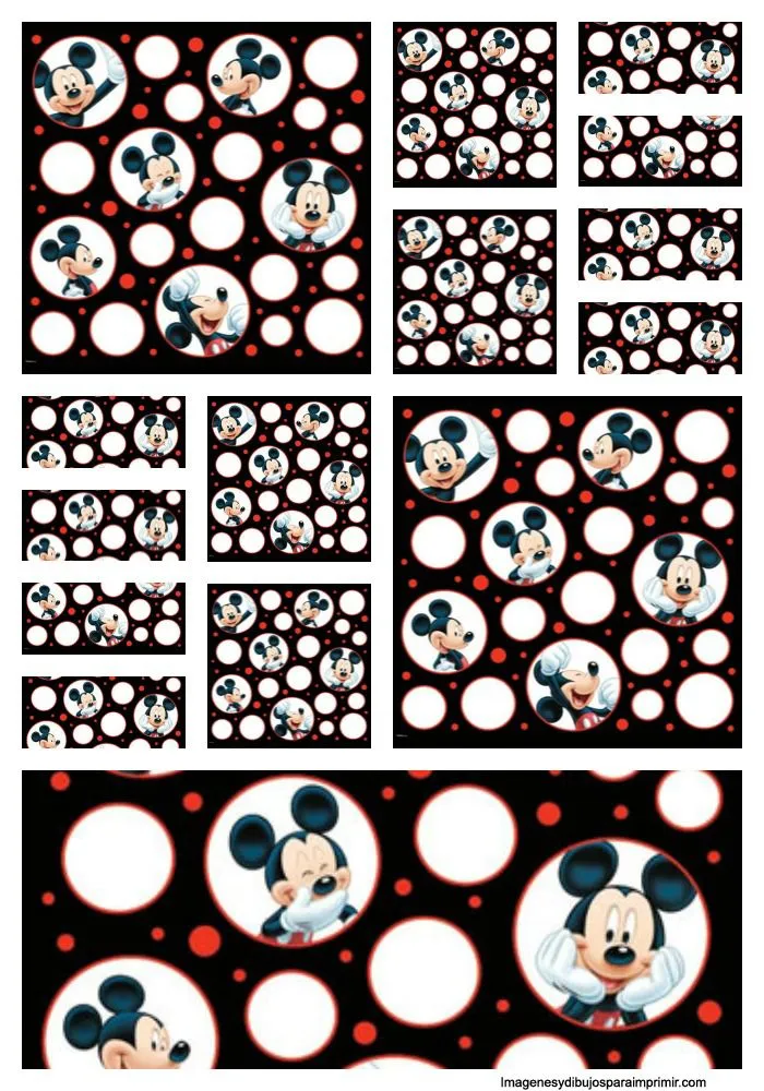 Etiquetas de Mickey Mouse para imprimir gratis - Imagui