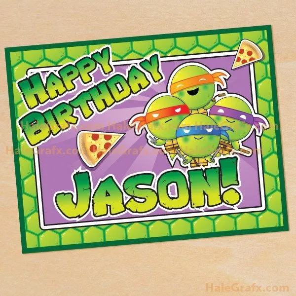 Printable Teenage Mutant Ninja Turtle Inspired Birthday Mini ...