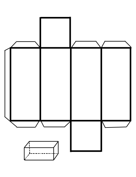 Prisma rectangular para colorear - Imagui