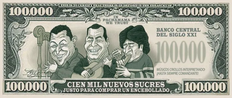 Billete caricatura - Imagui