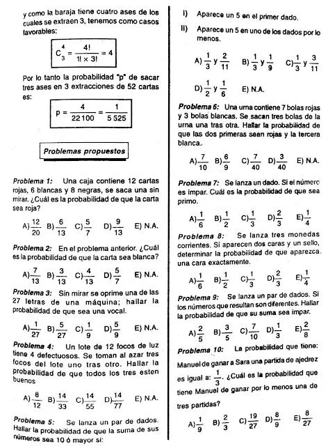 11 Problemas Resueltos de Probabilidades ( Ley Multiplicación ...