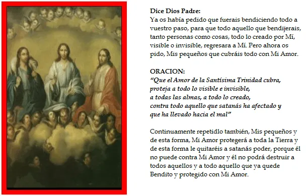 PROFECÍAS Y SEÑALES: ORACION DE DIOS PADRE