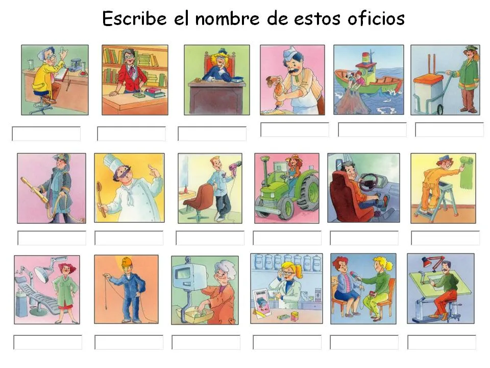 Imágenes de profesiones en espanol - Imagui