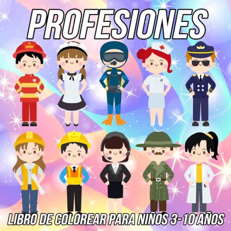 Profesiones Libro de Colorear para Niños 3-10 Años: Divertidas, Lindas y  Únicas Páginas para Colorear para Niñas y Niños con Dibujos de Oficios  Adorables (Spanish Edition) : Crafts Edición, Mateo: Amazon.com.mx: Libros